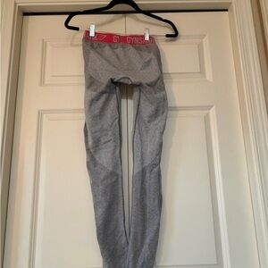 Gymshark Kids Leggings with Pink Waistband